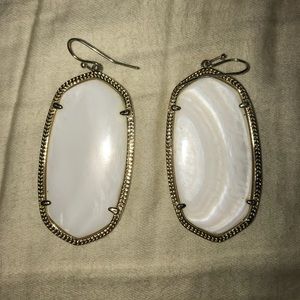 Pearl white Kendra Scott earrings
